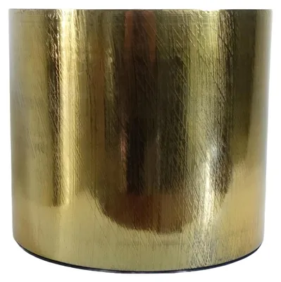 Produktbild von Goldener Metall-Blumentopf mit Gravur