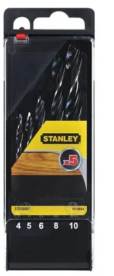 Produktbild von Stanley STA56001-QZ, Bohrer, Holz, 4/5/6/8/10 mm, 5 Stück(e)