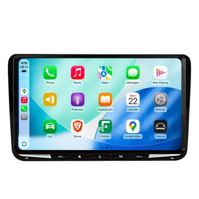 Immagine prodotto di Autoradio Android da 9'' 128 GB per VW Golf 5 6 Tiguan 5N Touran 1T con CarPlay e Android Auto Navigazione e Bluetooth