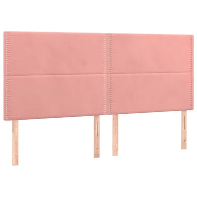Zdjęcie produktu dla VidaXL 3116251, Różowy, Poliester, Drewno, 1600 mm, 118 cm, 128 cm, 50 mm