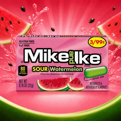 Produktbild von Mike and Ike Sour Watermelon 22g