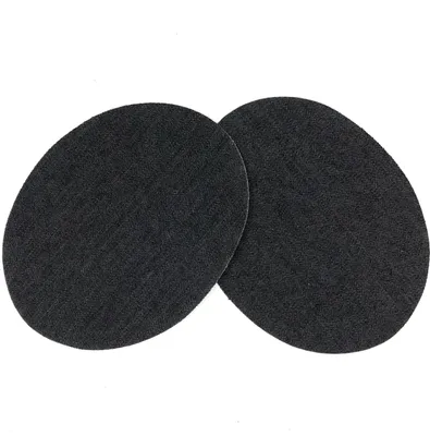Produktbild von Knie-/Ellenbogen-Aufnäher zum Aufbügeln auf Jeans, Schwarz