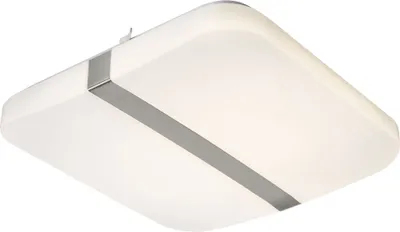 Produktbild von LED Deckenleuchte, chrom, quadrat, L 33,5 cm