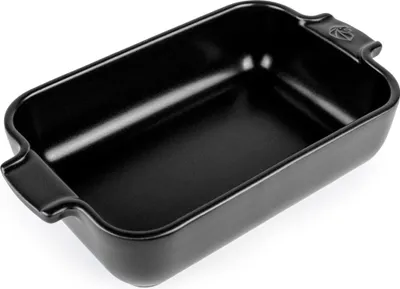 Produktbild von PEUGEOT Keramik Auflaufform APOLLIA 22cm Rechteckig Satin Schwarz Backofen