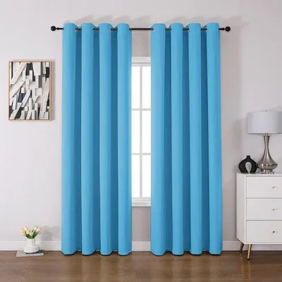 Immagine prodotto di Ibenzoa® Tende oscuranti che bloccano la luce, set da 2, tessuto poliestere a tre strati, dimensioni 137x132 cm ciascuna, protezione dalla luce e dai raggi UV fino all'85-95%, isolamento termico, 8 occhielli argentati