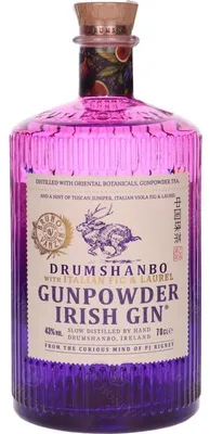 Immagine prodotto di Drumshanbo Gunpowder Irish Gin con fico italiano e alloro 43% Vol. 0,7l