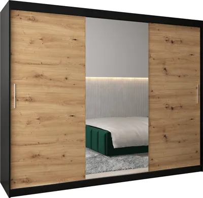 Produktbild von Kleiderschrank, Schiebetürenschrank Schlafzimmer, Schrank mit Spiegel TOKYO 1 250 cm