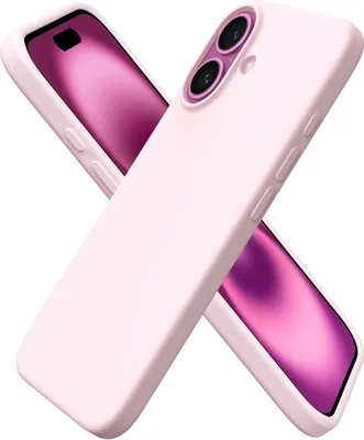 Produktbild von ORNARTO iPhone 16 Hülle Silikon 6,1 Zoll Schutzhülle stoßfest - Rosa