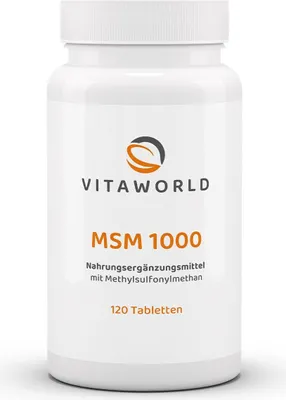 Produktbild von Vitaworld MSM 1000 Tabletten, 120 St. Tabletten