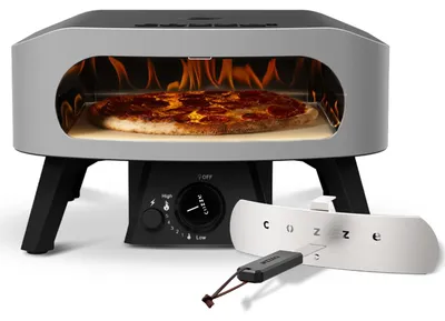 Zdjęcie produktu dla Piekarnik do pizzy na gaz z kamieniem do pizzy wykonanym z cordierytu, 13 cali