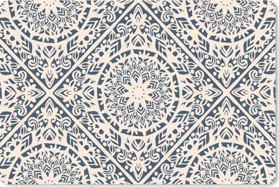Produktbild von MuchoWow® Schreibtischunterlage Design - Ornament - Vintage - Retro 60x40 cm - XXL Mauspad - Großes Mauspad