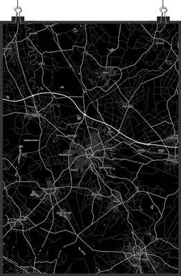 Produktbild von Mr. & Mrs. Panda Bild Rheine DIN A4 - Geschenk, drucke, Stadt Dorf Karte Landkarte Map Stadtplan, Wandbild, Designposter, Kunstdruck, wanddeko