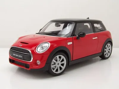 Produktbild von MINI Cooper Hatch 2014 Rot und Schwarz, WEL18050ROUGE, Maßstab1/18, WELLY