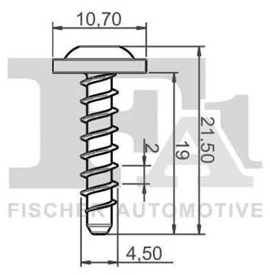 Obrázek produktu pro FA1 Šroub Šrouby 21-70011.5 10,7 mm 21 mm