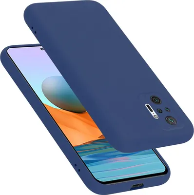 Produktbild von Cadorabo Schutzhülle für Xiaomi RedMi NOTE 10 PRO Hülle in Blau Handyhülle Case Cover TPU Etui