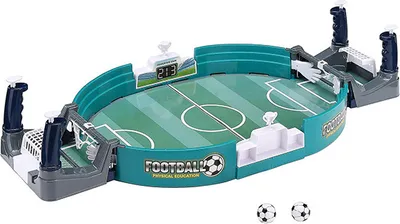 Produktbild von Tragbares Mini-Tischfußballspiel, Familientischspiel, für alle Altersgruppen, endloser Spaß, 6 Fußbälle, 42 x 21 cm – Tableball