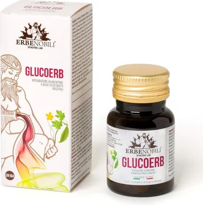Produktbild von GLUCOERB Nahrungsergänzungsmittel mit pflanzlichen Extrakten 60 Tabletten
