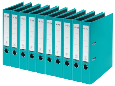 Produktbild von VON Leitz Ordner A4, 10er Pack, Karton mit Kunststoffeinband, 50 mm Rückenbreite