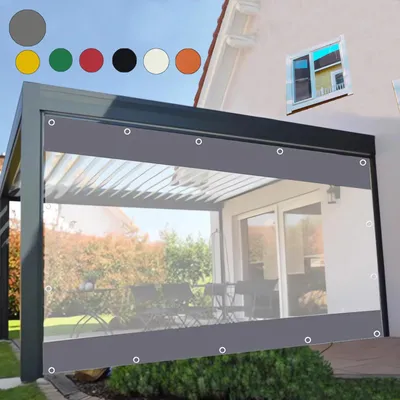 Produktbild von Regenschutz für Pergola, Terrasse, wasserdicht, transparent, 2,2 x 4 m