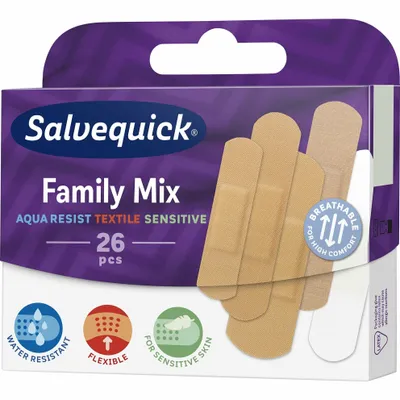 Obrázek produktu pro Salvequick Plastry uniwersalne 26 sztuk