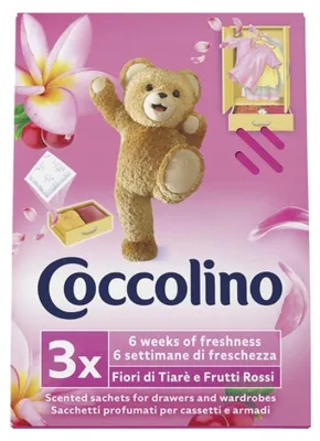 Produktbild von Coccolino, Saszetki zapachowe do szafy, różowe, 3 sztuki