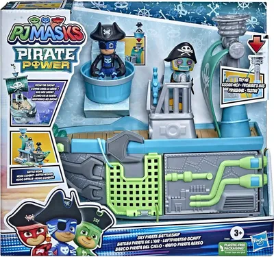 Obrázok produktu pre Hasbro PJ Masks Pyžamová súprava s pirátskou loďou + 2 figúrky