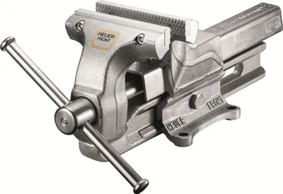 Immagine prodotto di HEUER Schraubstock 140 mm (verzinkt, 47,5 x 14 x 19,2 cm, 16 kg, Stahl) 101143