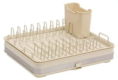 Obrázek produktu pro Rozkládací odkapávač na nádobí, 51 x 36,6 x 17,5 cm - béžový
