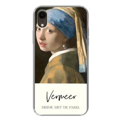 Produktbild von MuchoWow® Handyhülle Schutzhülle Hülle für iPhone XR Das Mädchen mit dem Perlenohrring - Vermeer Silikon Softcase Handy Hülle - Schutzdeckel