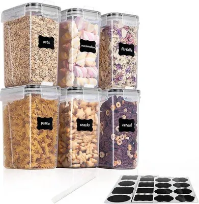 Produktbild von Küchenbehälter Set 6 Stück 2,5L Plastik Dicht