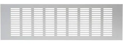 Produktbild von Aluminium-Lüftungsrosette 120 x 500 mm in Silber, Meblrohling, mit Gegolftem Klemmverbindungsring