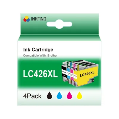 The image shows the packaging of ink cartridges.