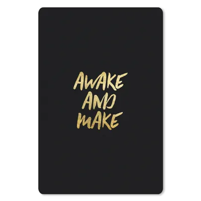 Produktbild von MuchoWow® Mauspad Mousepad Zitate - Gold - Schwarz 40x60 cm - Mousepads - Maus Mat - Pad - Mausunterlage - Schreibtisch Accesoire