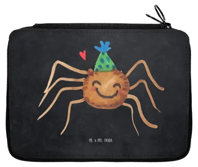 Produktbild von Mr. & Mrs. Panda Federmäppchen Spinne Agathe Party - Kreidetafel - Geschenk, Mäppchen, Etui, Schlamper, Glück, Wunder, Federmappe, Selbstliebe, Federtasche, Motivation