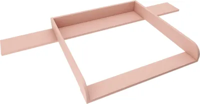 Produktbild von regalik Wickelaufsatz mit Platte für Hemnes von IKEA, Wickeltischaufsatz für 50x160 cm Kommoden, Abnehmbar Wickelkommode aufsatz, Abgerundeten Frontplatten, Rose