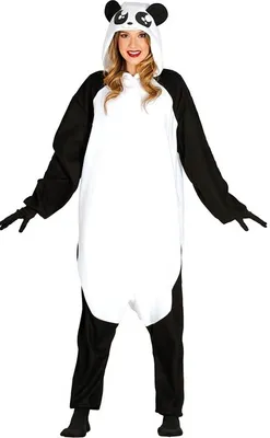Image de Guirca- Costume pyjama panda adulte, Taille 42-44 (84612.0) GUIRCA