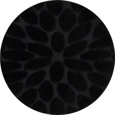 Produktbild von Badteppich SUPREME Kreis STONES, Steine, rutschfest, weich – schwarz Schwarz rotondo 67 cm