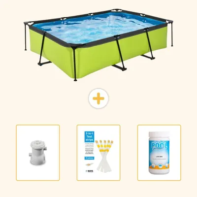 Immagine prodotto di Piscina fuori terra rettangolare - 300x200x65 cm - 4 pezzi - SCB73