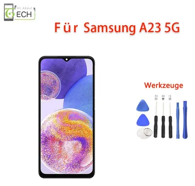 Produktbild von Für Samsung Galaxy A23 5G A236 2022 LCD Display Rahmen Touch Screen Bildschirm