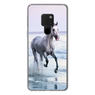 Produktbild von MuchoWow® Handyhülle Schutzhülle Hülle für Huawei P40 Lite Pferde - Luft - Meer Silikon Softcase Handy Hülle - Handy
