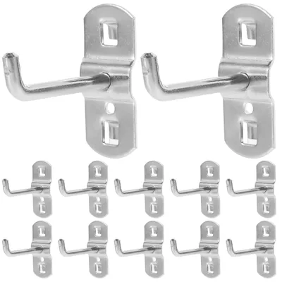 Metallhaken 12er-Set 50 mm für Lochplatten