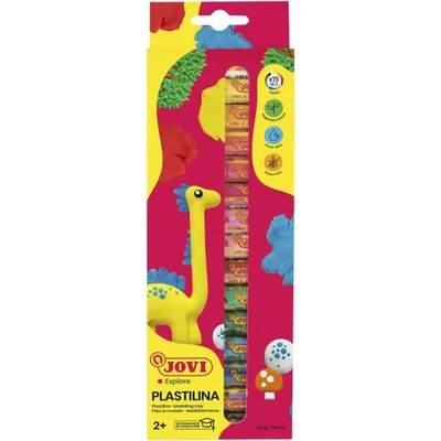 Image de JOVI 90/15 JOVI Knete PLASTILINA farbsortiert 15 Farben je 15,0 g