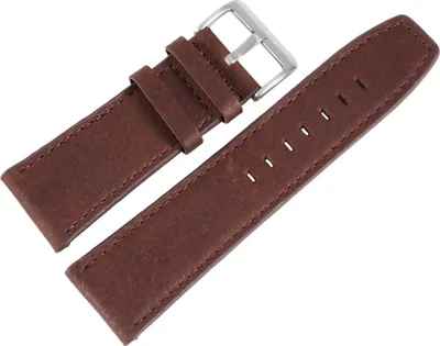 Produktbild von Echtleder-Uhrenarmband, dunkelbraun, 22 mm / 26 mm