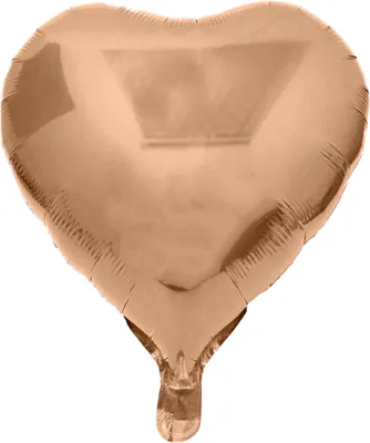 Produktbild von Folienballon Herz, rosegold, ca. 45 cm