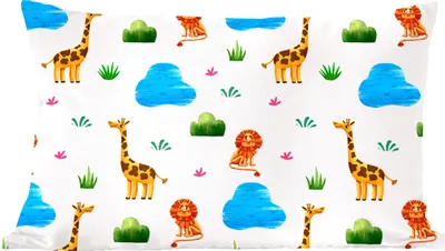 Produktbild von MuchoWow® Zierkissen Sofakissen Wohnzimmer Dekokissen 60x40 cm Löwe - Design - Tiere - Kind - Kopfkissen - Polster mit Foto