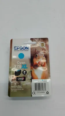 Zdjęcie produktu dla Epson Squirrel Singlepack Cyan 378XL Claria Photo HD Ink, Wysoka (XL) wydajność, Cyjan, 9,3 ml, 1 szt., 830 stron(y)