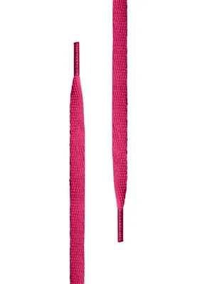 Image de Urban Classics Lacets blancs plats magenta - 90cm