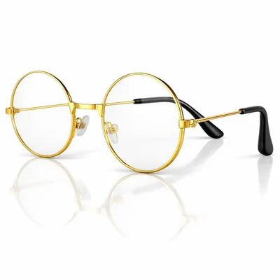 Produktbild von 1x Weihnachtsmannbrille Nikolausbrille Brille Nikolaus rund für Nikolauskostüm, Weihnachtsmannkostüm - Verkleidung