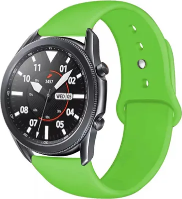 Produktbild von Strap-it Samsung Galaxy Watch 3 45mm Sportarmband (Hellgrün)