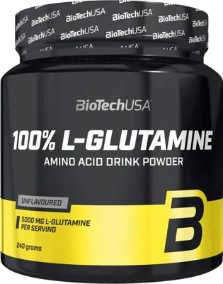 Obrázok produktu pre BioTech USA 100% L-Glutamine 240 g / Glutamn / 100% ist L-glutamn v prku